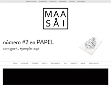 Tablet Screenshot of maasaimagazine.com